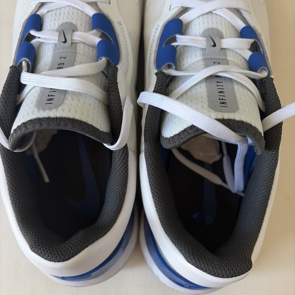 Nike React Infinity Pro 2 Men Golf Shoes Size 11.5 White Game Royal DJ5593-104 - Picture 6 of 8